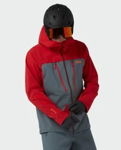 Stio Men's Objective Pro Jacket -Stio Online Store M Objective Pro Jacket Risk Red Stormy Weather 3