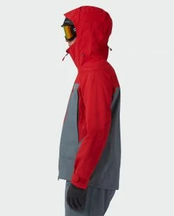 Stio Men's Objective Pro Jacket -Stio Online Store M Objective Pro Jacket Risk Red Stormy Weather 6