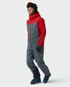 Stio Men's Objective Pro Jacket -Stio Online Store M Objective Pro Jacket Risk Red Stormy Weather 8