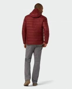 Stio Men's Pinion Down Hooded Jacket -Stio Online Store M Pinion Down Hooded Jacket Roasted Beet 7