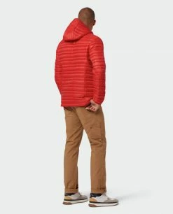 Stio Men's Pinion Down Hooded Jacket -Stio Online Store M Pinion Hooded Down Jacket Risk Red 2 Full