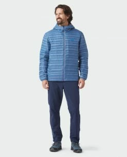 Stio Men's Pinion Down Hooded Jacket -Stio Online Store M Pinion Hooded Down Jacket Sturdy Blue 1 Full