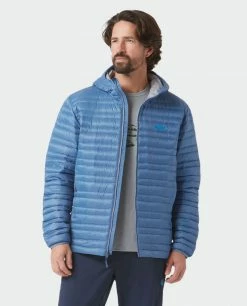Stio Men's Pinion Down Hooded Jacket -Stio Online Store M Pinion Hooded Down Jacket Sturdy Blue 5 Top