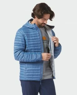 Stio Men's Pinion Down Hooded Jacket -Stio Online Store M Pinion Hooded Down Jacket Sturdy Blue 6 Top