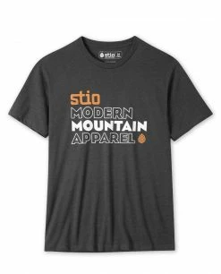 Stio Online Store -Stio Online Store M Private Label Modern Mountain Tee Charcoal Heather