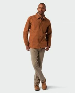 Stio Men's Ralston Canvas Jacket -Stio Online Store M Ralston Canvas Jacket Mud Season 1 Full
