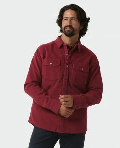 Stio Men's Saratoga Cord Shirt 29 Stio Men's Saratoga Cord Shirt -Stio Online Store M Saratoga Cord Shirt Roasted Beet Plaid 2