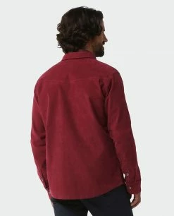 Stio Men's Saratoga Cord Shirt 30 Stio Men's Saratoga Cord Shirt -Stio Online Store M Saratoga Cord Shirt Roasted Beet Plaid 3