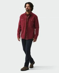Stio Men's Saratoga Cord Shirt 31 Stio Men's Saratoga Cord Shirt -Stio Online Store M Saratoga Cord Shirt Roasted Beet Plaid 4