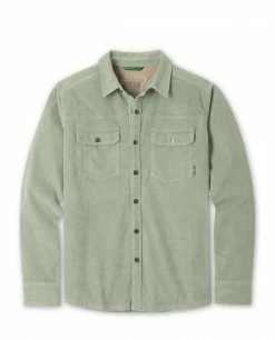Stio Men's Saratoga Cord Shirt 39 Stio Men's Saratoga Cord Shirt -Stio Online Store M Saratoga Cord Shirt Sage Flats