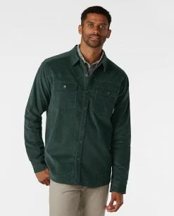 Stio Men's Saratoga Cord Shirt 35 Stio Men's Saratoga Cord Shirt -Stio Online Store M Saratoga Cord Treeline Green 3