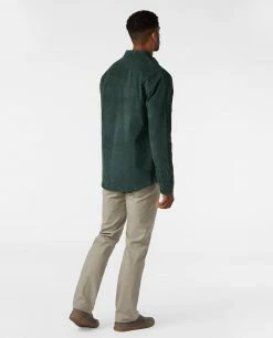 Stio Men's Saratoga Cord Shirt 38 Stio Men's Saratoga Cord Shirt -Stio Online Store M Saratoga Cord Treeline Green 5