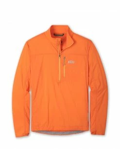 Stio Men's Second Light Pullover -Stio Online Store M Second Light Pullover Orange Peel