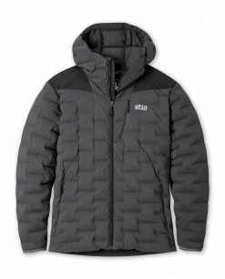 Stio Men's Skillet Stretch Down Hooded Jacket -Stio Online Store M Skillet Stretch Down Hooded Jacket Boundary Black
