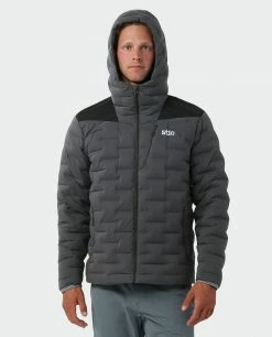 Stio Men's Skillet Stretch Down Hooded Jacket -Stio Online Store M Skillet Stretch Down Hooded Jacket Boundary Black 6