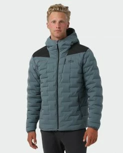 Stio Men's Skillet Stretch Down Hooded Jacket -Stio Online Store M Skillet Stretch Down Hooded Jacket Stormy Weather 1