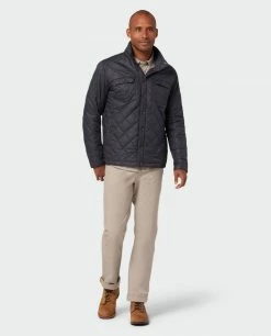 Stio Men's Skycrest Insulated Snap Shirt -Stio Online Store M Skycrest Snap Shirt Boundary Black 1 Full