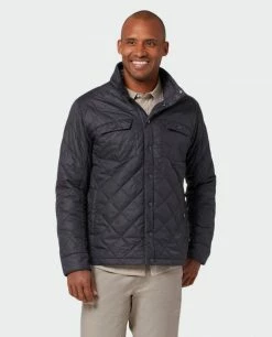 Stio Men's Skycrest Insulated Snap Shirt -Stio Online Store M Skycrest Snap Shirt Boundary Black 3 Top