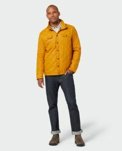 Stio Men's Skycrest Insulated Snap Shirt -Stio Online Store M Skycrest Snap Shirt Bourbon 1 Full