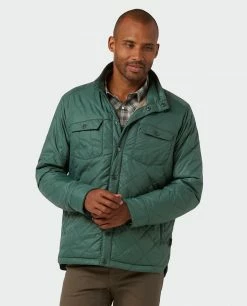 Stio Men's Skycrest Insulated Snap Shirt -Stio Online Store M Skycrest Snap Shirt Treeline Green 2