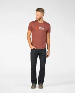 Men's Stio Classic Tee -Stio Online Store M Stio Classic Tee Red Clay Heather 1 9e3e26db 2ac9 4ecb b64f 0d89ca007c05