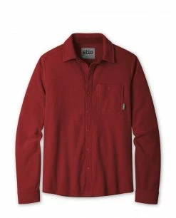 Stio Men's Thermop Fleece Snap Shirt -Stio Online Store M Thermop Fleece Snap Shirt Roasted Beet