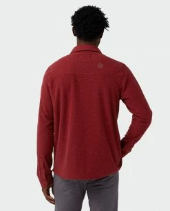 Stio Men's Thermop Fleece Snap Shirt -Stio Online Store M Thermop Fleece Snap Shirt Roasted Beet 3