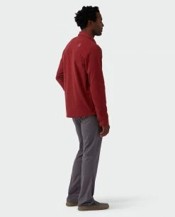Stio Men's Thermop Fleece Snap Shirt -Stio Online Store M Thermop Fleece Snap Shirt Roasted Beet 5