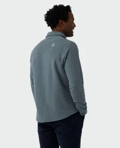 Stio Men's Thermop Fleece Snap Shirt -Stio Online Store M Thermop Fleece Snap Shirt Stormy Weather 3