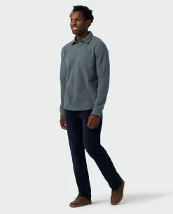 Stio Men's Thermop Fleece Snap Shirt -Stio Online Store M Thermop Fleece Snap Shirt Stormy Weather 4