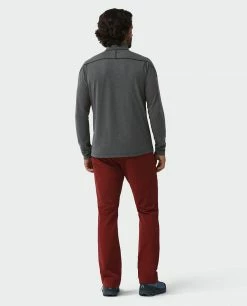 Stio Men's Tipton Tech Half Zip -Stio Online Store M Tipton Tech Half Zip Boundary Black Heather 5