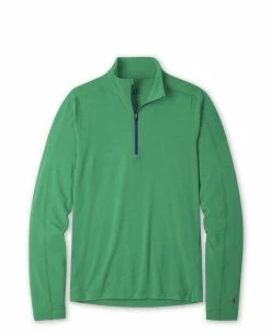 Stio Men's Tipton Tech Half Zip -Stio Online Store M Tipton Tech Half Zip Greenery Heather