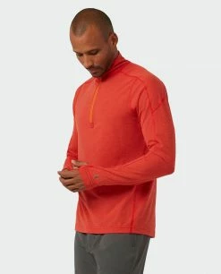 Stio Men's Tipton Tech Half Zip -Stio Online Store M Tipton Tech Half Zip Risk Red 1