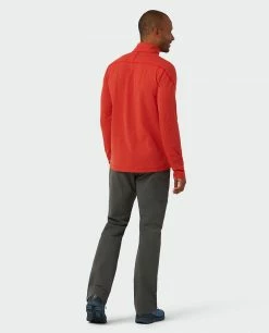Stio Men's Tipton Tech Half Zip -Stio Online Store M Tipton Tech Half Zip Risk Red 5