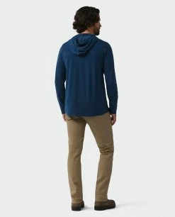 Stio Men's Tipton Tech Hooded Henley -Stio Online Store M Tipton Tech Hooded Henley Mulberry Heather 4