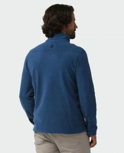 Stio Men's Turpin Fleece Half Zip -Stio Online Store M Turpin Fleece Half Zip Navy Peony Heather 2