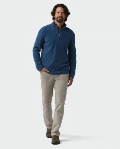 Stio Men's Turpin Fleece Half Zip -Stio Online Store M Turpin Fleece Half Zip Navy Peony Heather 3