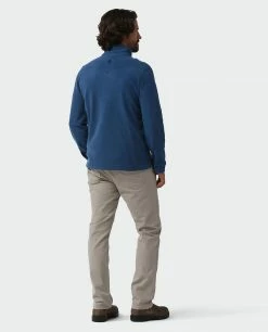 Stio Men's Turpin Fleece Half Zip -Stio Online Store M Turpin Fleece Half Zip Navy Peony Heather 4