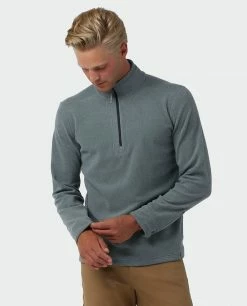 Stio Men's Turpin Fleece Half Zip -Stio Online Store M Turpin Fleece Half Zip Stormy Weather Heather 2