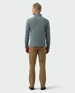 Stio Men's Turpin Fleece Half Zip -Stio Online Store M Turpin Fleece Half Zip Stormy Weather Heather 5
