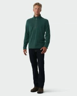 Stio Men's Turpin Fleece Half Zip -Stio Online Store M Turpin Fleece Half Zip Treeline Green Heather 4