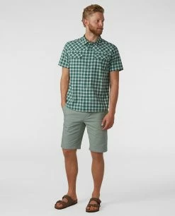Stio Men's Tusky Canvas Short -Stio Online Store M Tusky Canvas Short Lily Pad 3