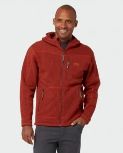Stio Men's Wilcox Fleece Hoodie -Stio Online Store M Wilcox Fleece Hoodie Risk Red 3 Top