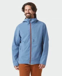 Stio Men's Windy Mile INFINIUM™ Jacket -Stio Online Store M Windy Mile INFINIUM Jacket Sturdy Blue 3 Top