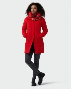 Stio Unisex Hometown Down Scarf -Stio Online Store U Hometown Down Scarf Risk Red Marble Print 1