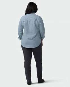 Stio Women's Ashton Chambray Shirt -Stio Online Store W Ashton Chambray Shirt Light Chambray Alt 5