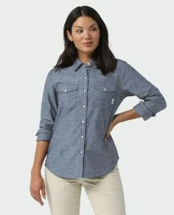 Stio Women's Ashton Chambray Shirt -Stio Online Store W Ashton Chambray Shirt Medium Chambray 1 fcefcedb 56fc 46d9 bb3b ebbb4fcef39a