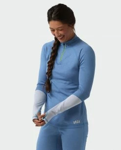 Stio Women's Basis Power Wool™ Zip Neck -Stio Online Store W Basis Power Wool Zip Neck Alpine Lake 2 d1b430c4 8d36 4686 b74b 0ceef5350ea0