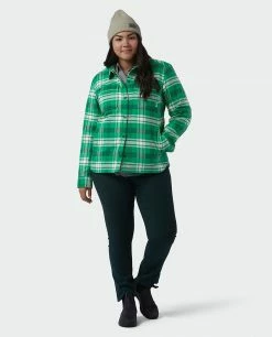 Stio Women's Buckhorn Insulated Snap Shirt -Stio Online Store W Buckhorn Insulated Snap Shirt Herbage Plaid Alt 5