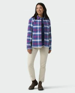 Stio Women's Buckhorn Insulated Snap Shirt -Stio Online Store W Buckhorn Insulated Snap Shirt Mulberry Plaid 4